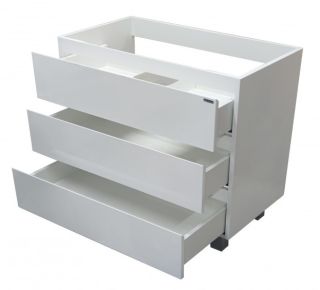 Напольная тумба под раковину Эстет Bali New ФР-00009970 100см три ящика белый